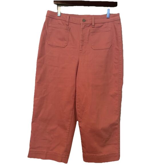 Talbots Flawless High Waist Wide Crop in Pink Size 10 petite - Picture 1 of 8